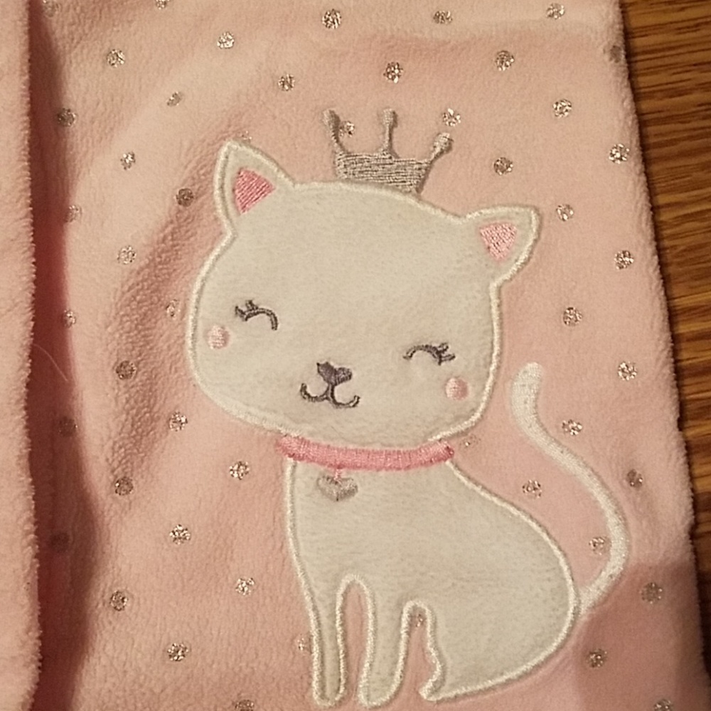 0-3 sparkling plush princess kitty foot